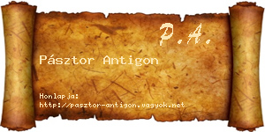 Pásztor Antigon névjegykártya